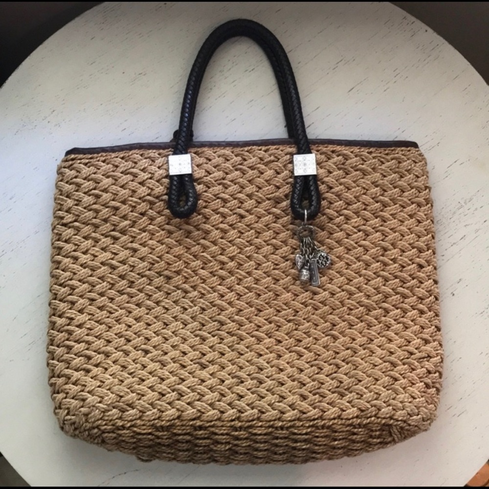 Brighton Rafia Woven Tote Bag